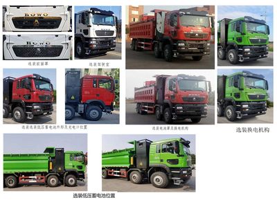 Haowo  ZZ3317V446GZ1SBEV Battery swapping pure electric dump truck