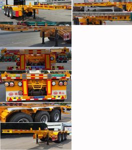 Mengshan  MSC9405TJZG Container transport semi-trailer