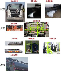 Zhonglian Automobile ZBH5182GQXETCBEV Pure electric cleaning vehicle