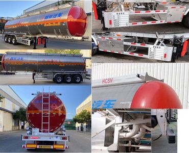 Changhua  HCH9406GRYMM Aluminum alloy flammable liquid tank transport semi-trailer