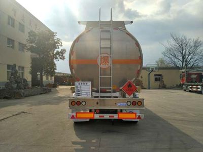 Hengxin Zhiyuan brand automobiles CHX9401GRYA Aluminum alloy flammable liquid tank transport semi-trailer