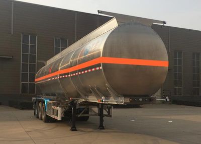 Chuanteng  HBS9403GRYL Aluminum alloy flammable liquid tank transport semi-trailer