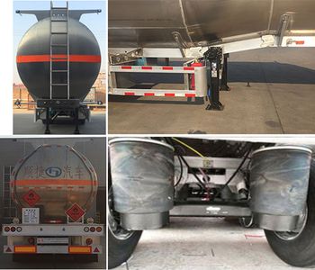 Chuanteng  HBS9403GRYL Aluminum alloy flammable liquid tank transport semi-trailer