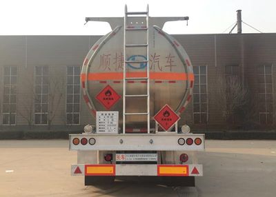 Chuanteng  HBS9403GRYL Aluminum alloy flammable liquid tank transport semi-trailer