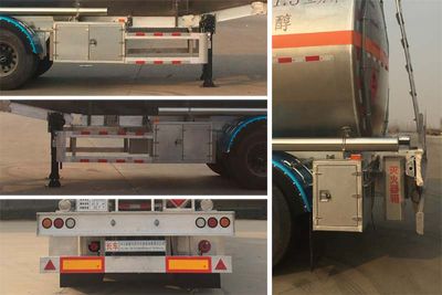 Chuanteng  HBS9403GRYL Aluminum alloy flammable liquid tank transport semi-trailer