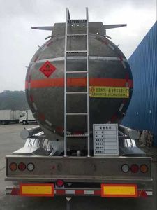 Dongfeng  EQ9400GRYTZ Aluminum alloy flammable liquid tank transport semi-trailer