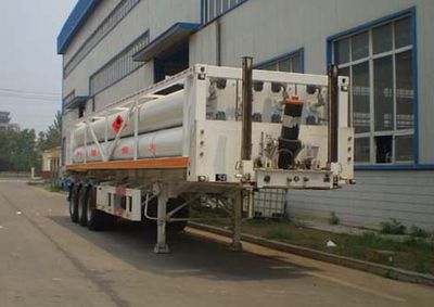 Polong  SJL9380GGY Hydraulic sub station high-pressure gas long pipe semi-trailer