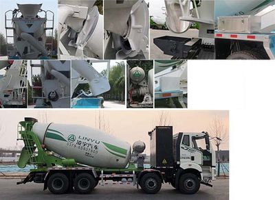 Lingyu  CLY5315GJB29BEV2 Electric exchange type pure electric concrete mixing and transportation vehicle