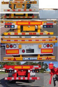 CIMC ZJV9352TJZSZ Container transport semi-trailer