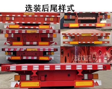 Jianyu brand automobile YFZ9400TDPQ Low flatbed semi-trailer