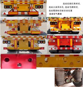 Jinluyuan  DXT9400TJZ Container transport semi-trailer