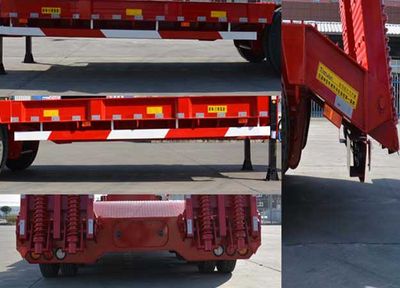 Tianjun Dejin brand automobiles TJV9400TDPF Low flatbed semi-trailer