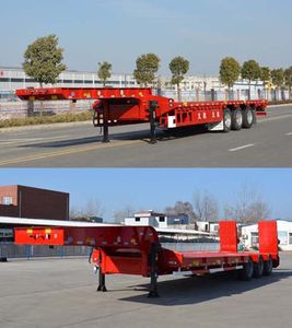 Tianjun Dejin brand automobiles TJV9400TDPF Low flatbed semi-trailer