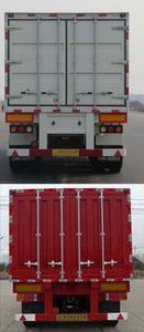 Tianjun Dejin brand automobiles TJV9401XXYF Box transport semi-trailer