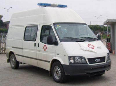 Jiangling Quanshun brand automobiles JX5034XJHZD ambulance