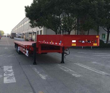 Huajun  ZCZ9406TDPK Low flatbed semi-trailer