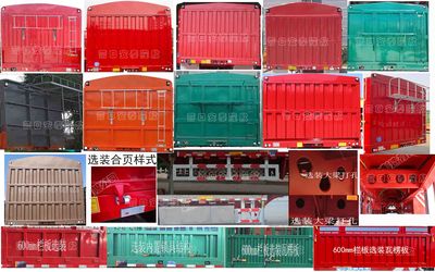 Zhongshun Guangxin brand automobiles HGX9400CCYQX Gantry transport semi-trailer