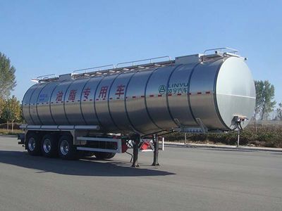 Lingyu  CLY9405GSYA Edible oil transportation semi-trailer