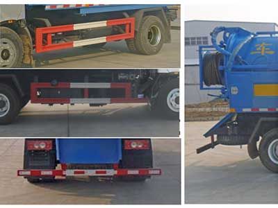 Huatong brand automobiles HCQ5089GQWB5 Cleaning the suction truck