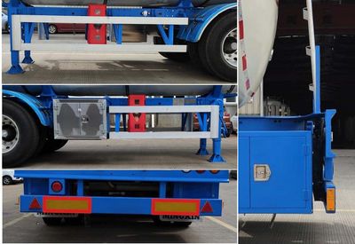 Mingxin  NMX9400GRY38B Flammable liquid tank transport semi-trailer