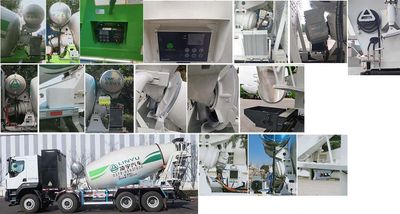 Lingyu  CLY5319GJB32BEV4 Electric exchange type pure electric concrete mixing and transportation vehicle