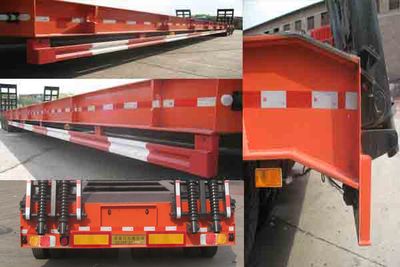 Zhang Tuo license plate car ZTC9400TDP Low flatbed semi-trailer