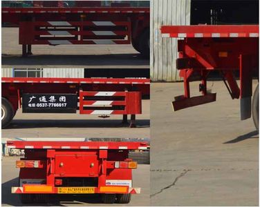 Guangtongda brand automobiles JKQ9401ZZXP Flat dump semi-trailer