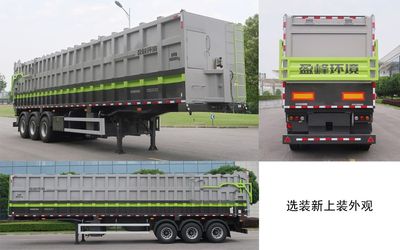 Zhonglian Automobile ZBH9401ZYS Compressed garbage semi-trailer