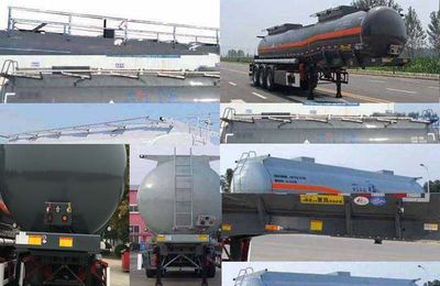 Huajun  ZCZ9401GRYHJC Flammable liquid tank transport semi-trailer