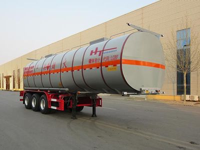 Jining Hongtai brand automobiles NHT9404GRY Flammable liquid tank transport semi-trailer