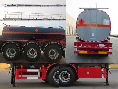 Jining Hongtai brand automobiles NHT9404GRY Flammable liquid tank transport semi-trailer