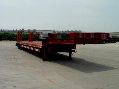 Huajun ZCZ9258TDLow flatbed semi-trailer