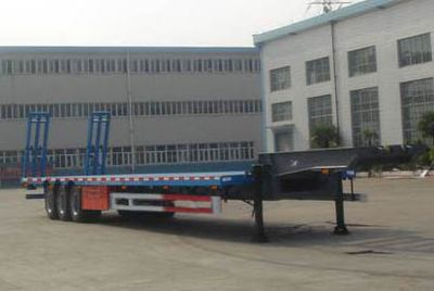 Qindao  QD9380TDP Low flatbed semi-trailer