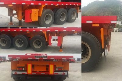 Nanming  LSY9403ZZXP Flat dump semi-trailer