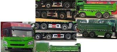 Jiefang Automobile CA3310P27K15L3T4E5A80 Flat head diesel dump truck