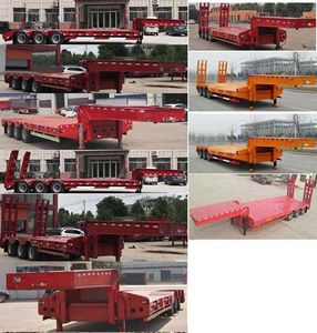 Xinke brand automobiles LXK9401TDPSZ Low flatbed semi-trailer