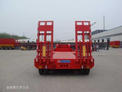 Luffy YFZ9354TDP Low flatbed semi-trailer