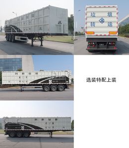 Zhonglian Automobile ZBH9400ZYS Compressed garbage semi-trailer