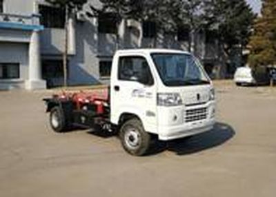 Jinbei SY5030ZXXDAKEV7Pure electric detachable garbage truck with carriage