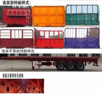 Yongxing Business Brand Automobile STS9401ZZXPC Flat dump semi-trailer