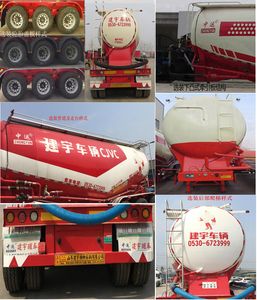 Zhongyun  YFZ9370GFLZY Medium density powder material transportation semi-trailer