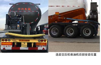 Zhongzhi Huaxing brand automobiles JLQ9400GXH Lower ash semi-trailer