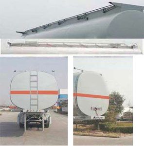 Juntong  JF9407GRYB Aluminum alloy flammable liquid tank transport semi-trailer