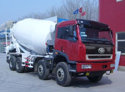 Jiefang Automobile CA5310GJBP2K2L2T4E80 Flat headed diesel concrete mixer truck