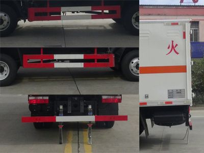 Huatong brand automobiles HCQ5045XFWEQ6 Corrosive goods box transport vehicle