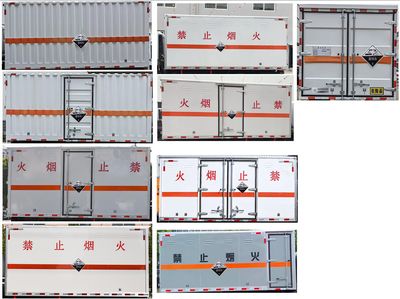 Huatong brand automobiles HCQ5045XFWEQ6 Corrosive goods box transport vehicle