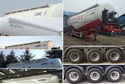 Lingyu  CLY9404GFL Low density powder material transportation semi-trailer