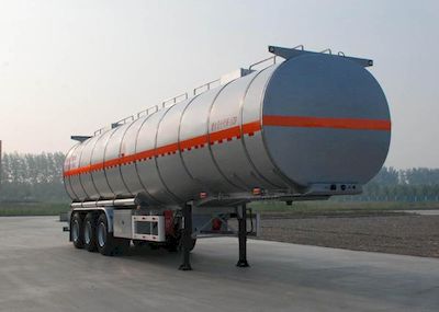 Jinbi  PJQ9402GRYL Aluminum alloy flammable liquid tank transport semi-trailer