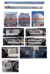 Jinxi  WPH9404GRYL Aluminum alloy flammable liquid tank transport semi-trailer