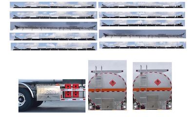 Jinxi  WPH9404GRYL Aluminum alloy flammable liquid tank transport semi-trailer